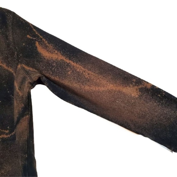 Boys Size Large Bleached & BlackHooded Sweatshirt Athleisure Pullover - Picture 4 of 6